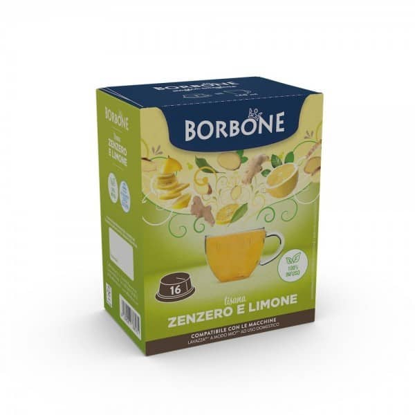 16 Tisana Zenzero e Limone Borbone a Modo Mio