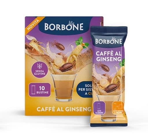 10 bustine Caffè al Ginseng 12g solubile Borbone