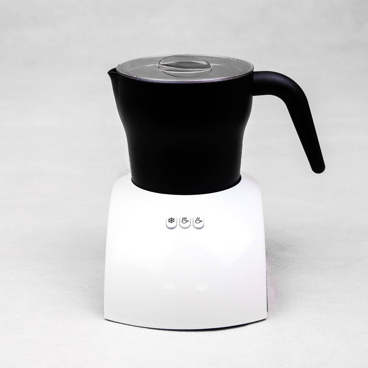 1 Montalatte Panafè bianco con tre livelli di t emperatura tazza in ceramica