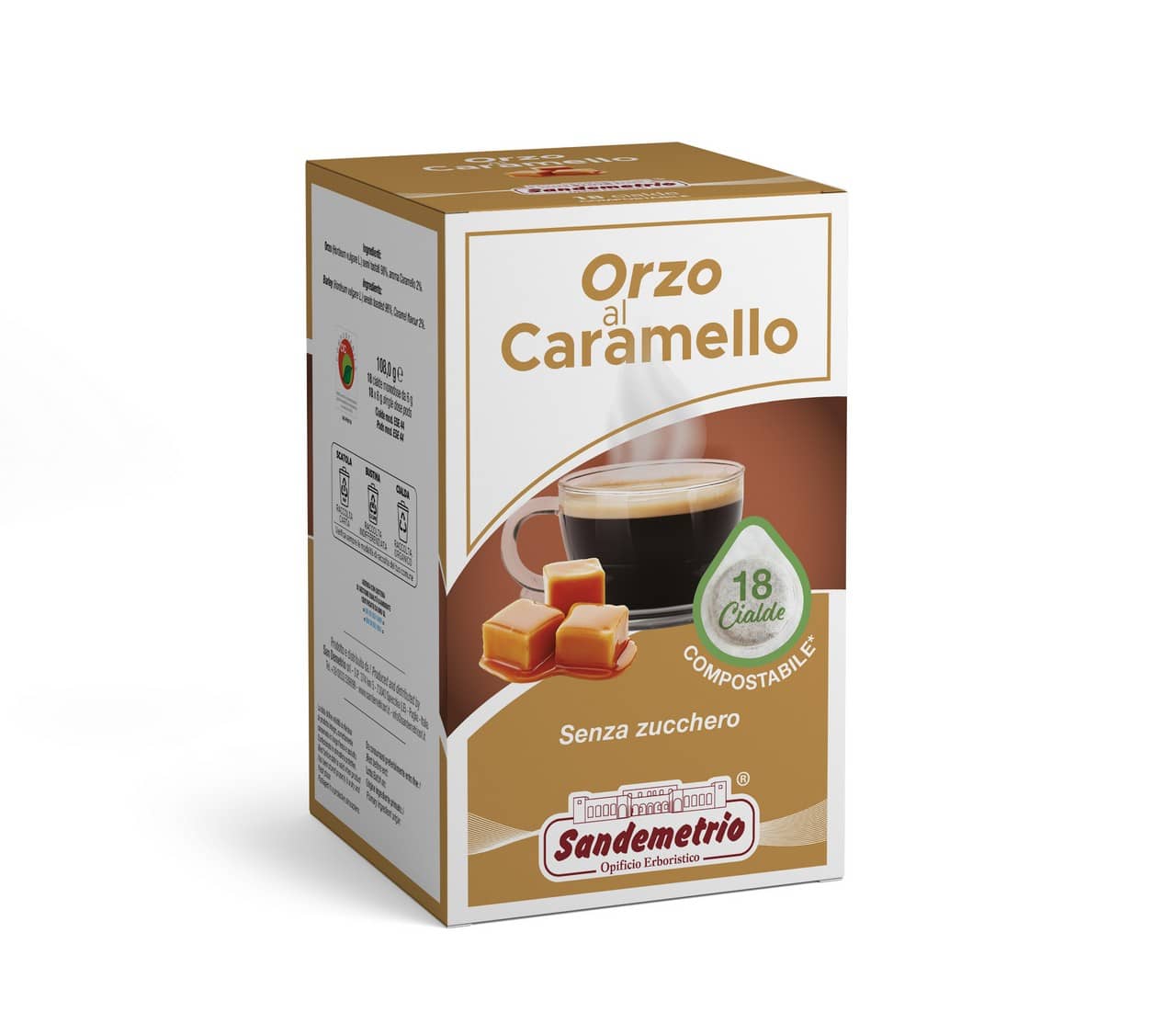 18 Orzo al Caramello Sandemetrio Cialde 44mm