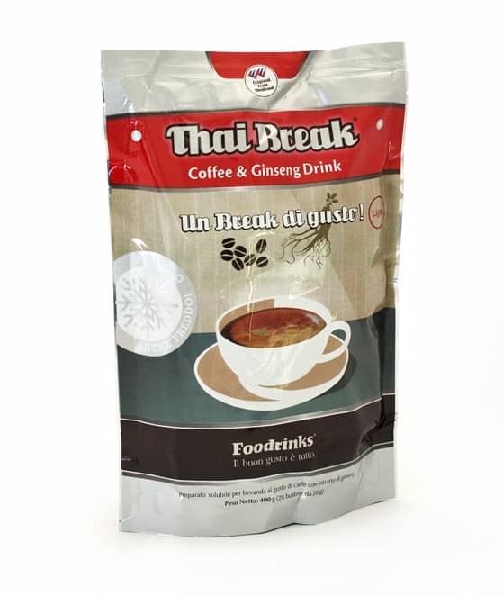 20 Buste Monodose di Thai Break Light Caffè Ginsen g Foodrinks