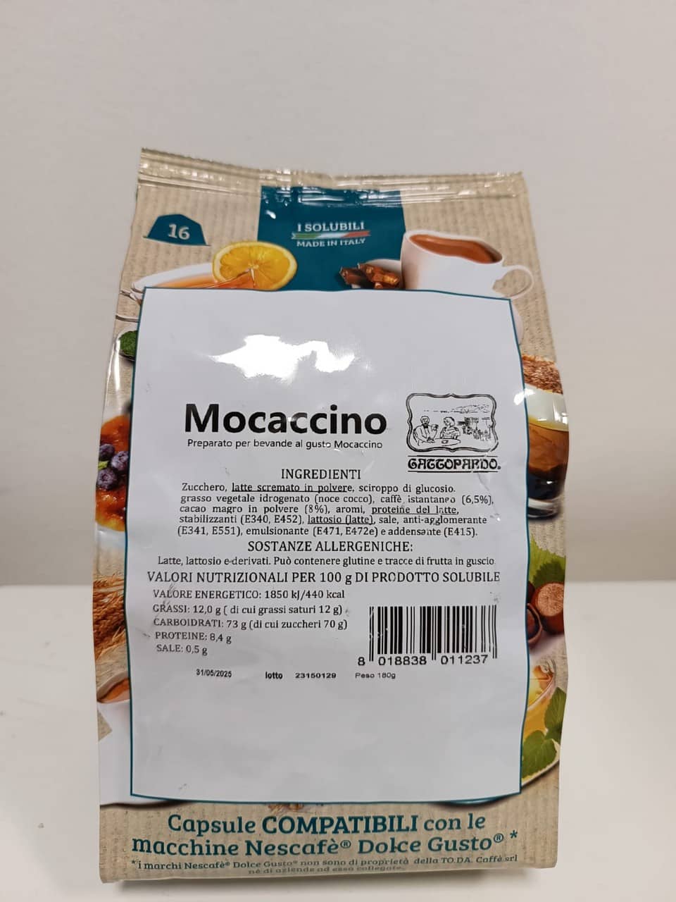 16 Mocaccino To.Da Gattopardo Dolce Gusto