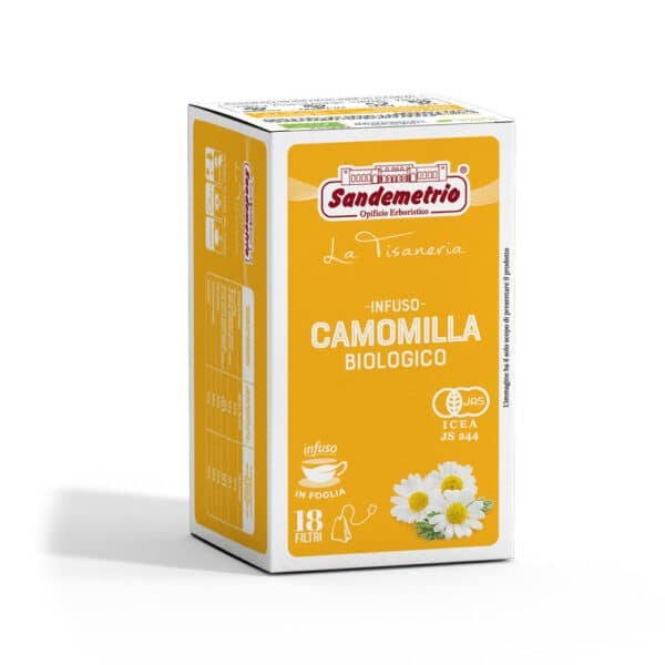18 Filtro Monodose Infuso Erbe Camomilla Bio Sande metrio