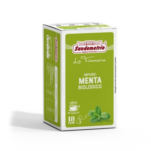 18 Filtro Monodose Infuso Erbe Menta Bio Sandemetr io