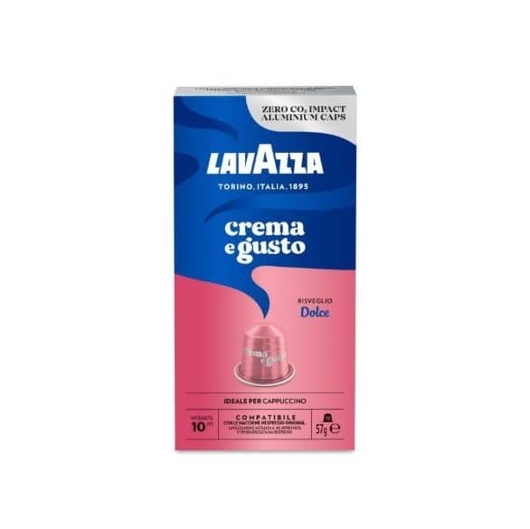10 Lavazza Crema e Gusto Dolce Alluminio Nespresso