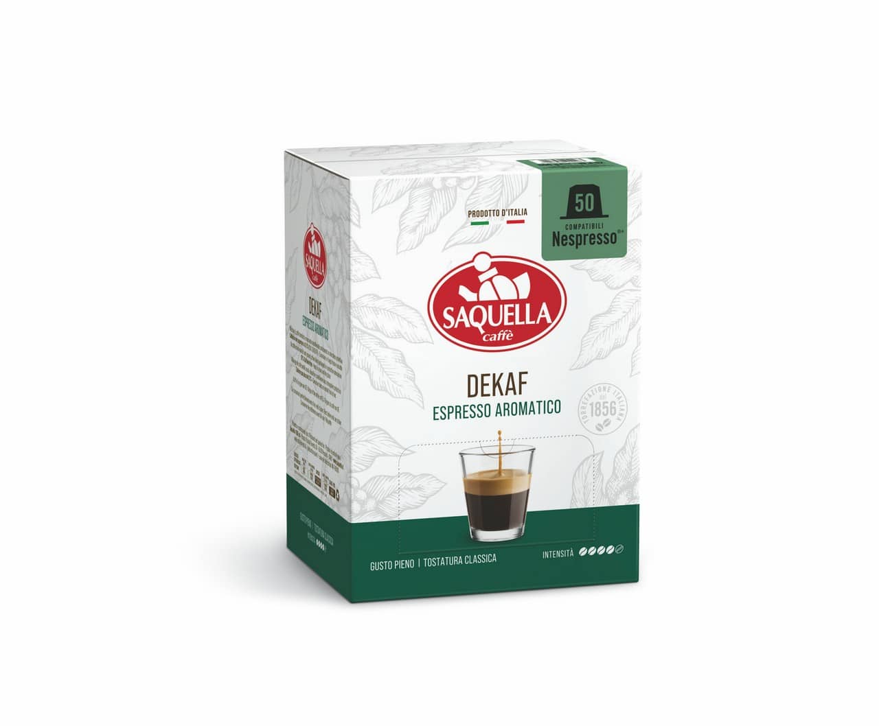 50 Dekaf Saquella Nespresso