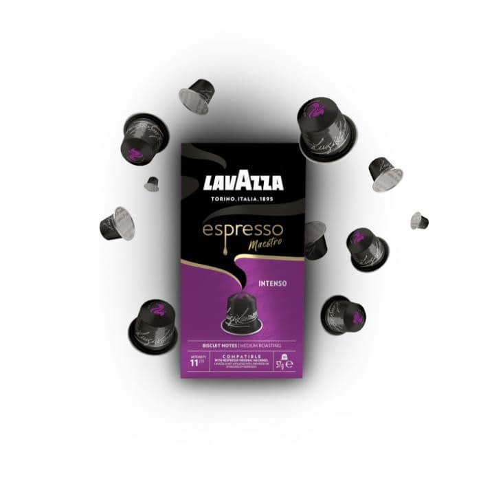 10 Lavazza Espresso Maestro Intenso Alluminio Nesp resso