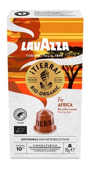 10 Lavazza Tierra Bio Africa Alluminio Nespresso