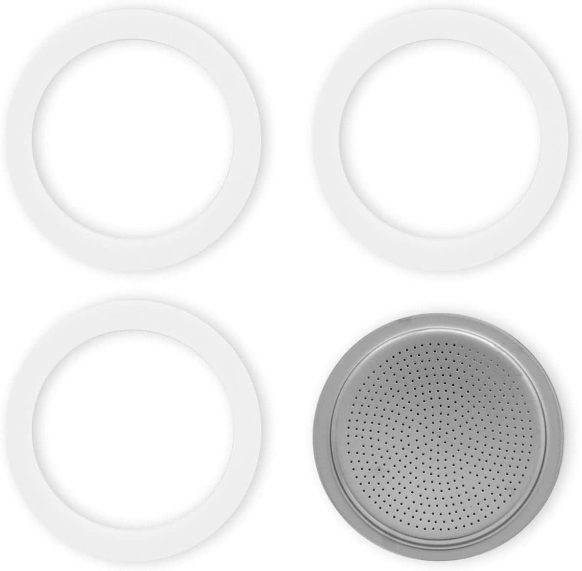 3 Guarnizioni + 1 Piastrina 1 Tazza Moka Express B ialetti