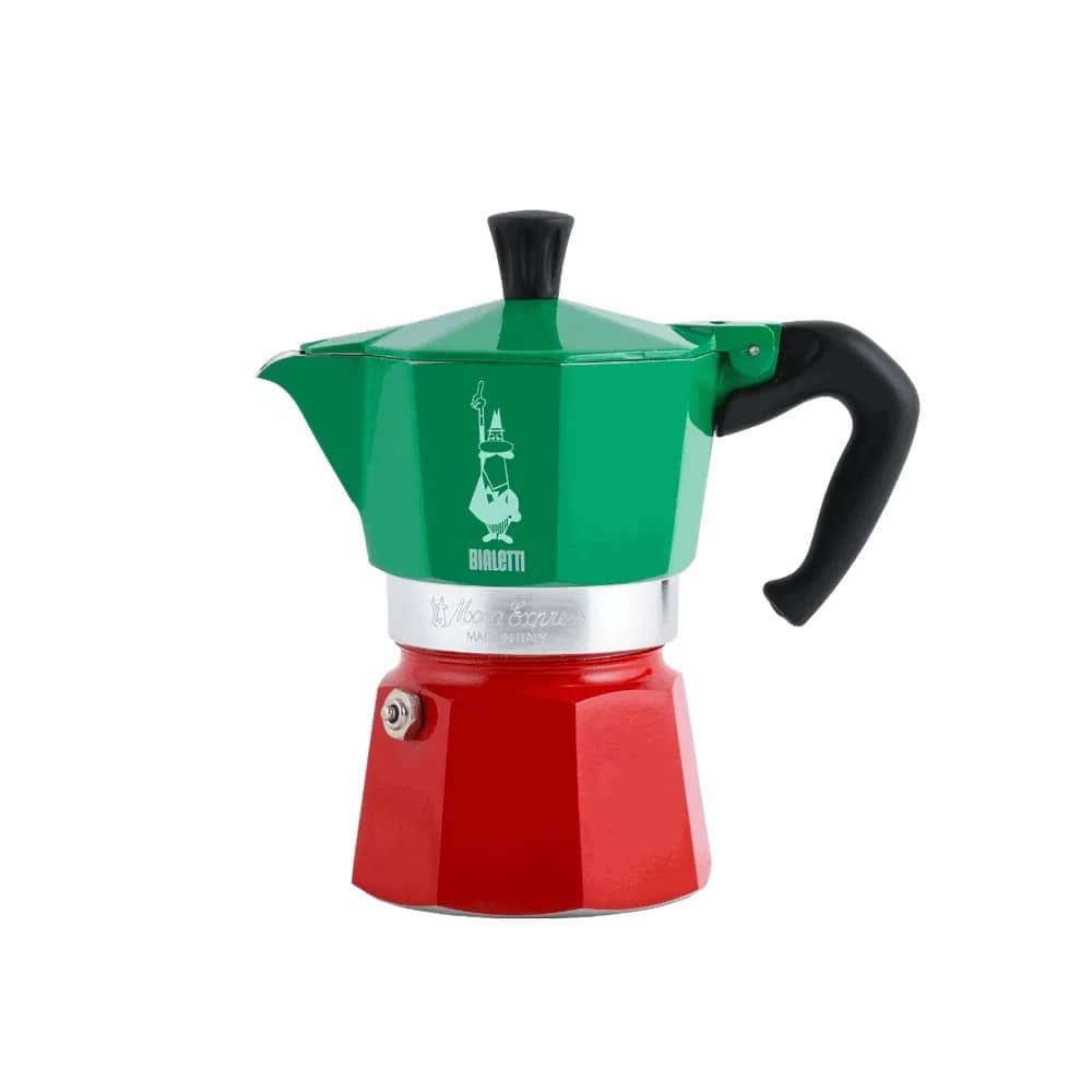 Moka Express 3 Tazze Tricolore Bialetti