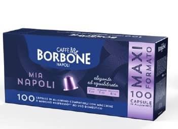 100 Napoli in alluminio Borbone Nespresso   (NB.1 0 conf. da 10 caps.)