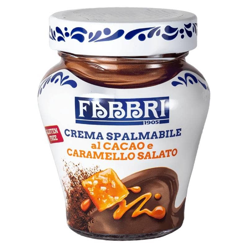 200g Crema Spalmabile Cacao e Caramello Salato Fab bri