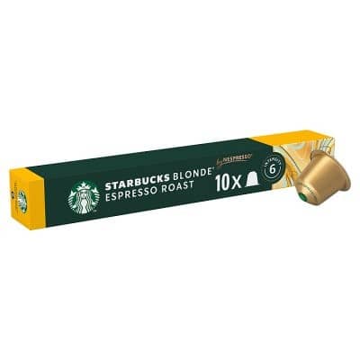 10 Espresso Blonde Roast Dek Starbucks Nespresso INT 6