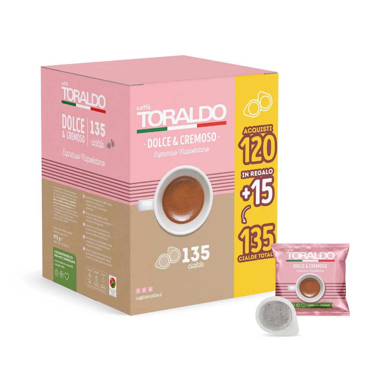 120+15 Dolce e Cremoso Toraldo Cialde 44mm