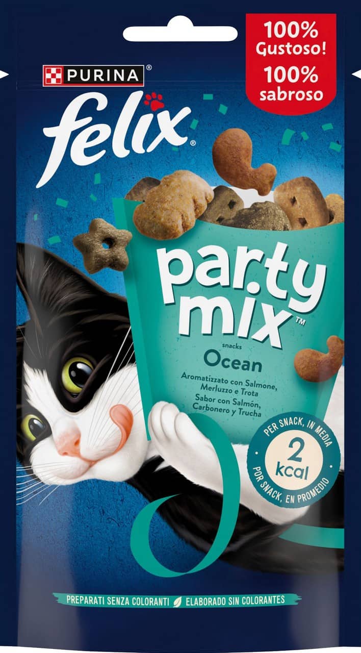 Felix Party Mix 60g Ocean Salmone, Merluzzo e Trot a
