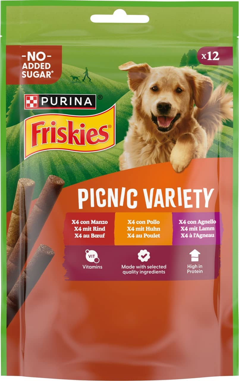 Friskies PicNic 100g 12 Sticks Variety Manzo, Poll o, Agnello