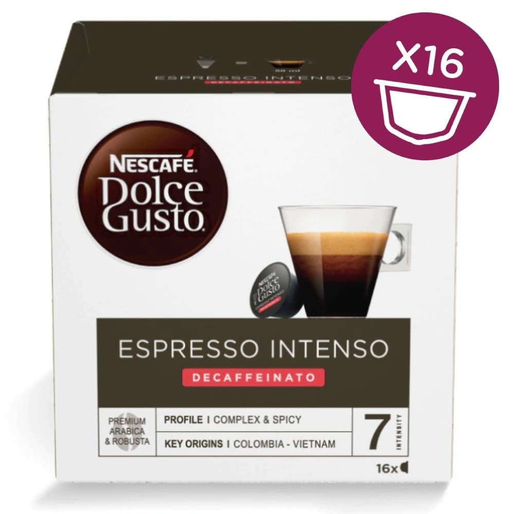 16 Espresso Intenso Decaffeinato Nestlè Dolce Gust o, immagine 1
