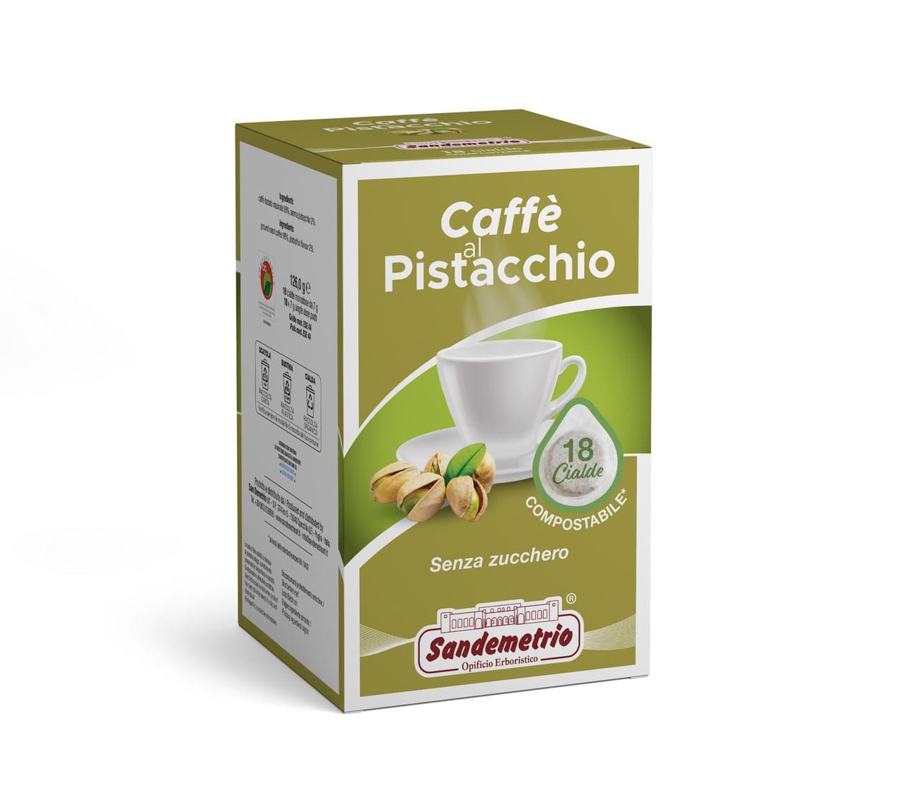 18 Caffè al Pistacchio Sandemetrio Cialde 44mm, immagine 1