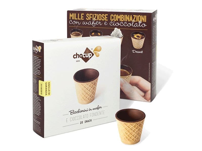 20 Bicchieri in Cialda e Cioccolato 30ml Foodrinks, immagine 1