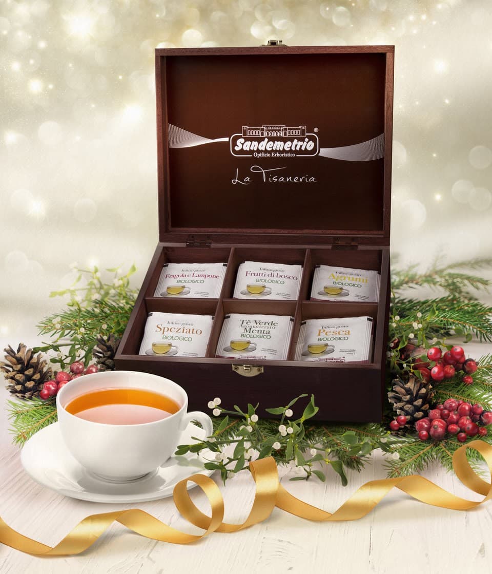 Espositore Tisane in Legno con 60 infusi, immagine 1