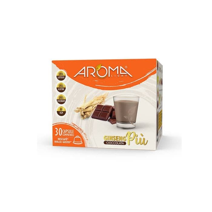 30 GinsengPiù con Cioccolata Aroma Light Dolce Gusto, immagine 1