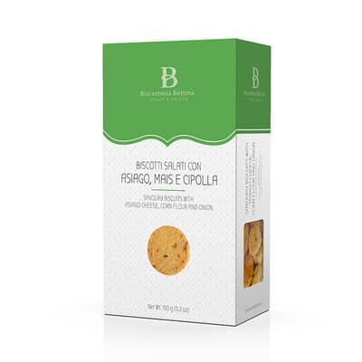 Biscotti 150g -  Asiago Formaggio Mais Cipolla, immagine 1