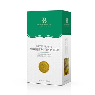 Biscotti 150g - Curry e Papavero, immagine 1