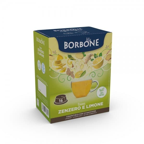 16 Tisana Zenzero e Limone Borbone a Modo Mio, immagine 1