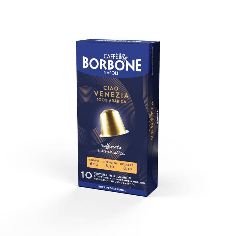10 caps. Venezia in alluminio Borbone Nespresso, immagine 1
