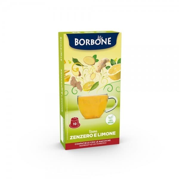 10 Tisana Zenzero e Limone Borbone Nespresso, immagine 1