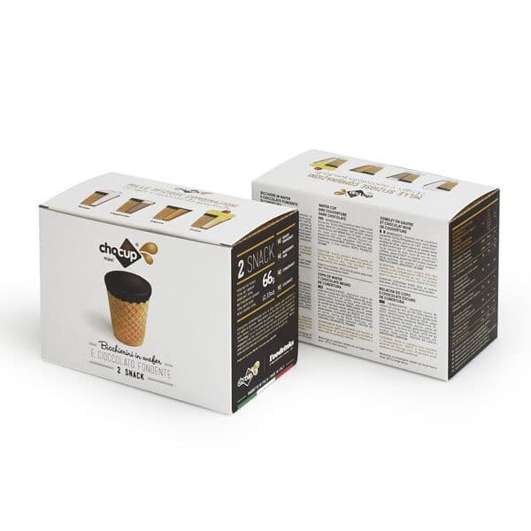2 Bicchieri in Cialda e Cioccolata 120ml Foodrinks, immagine 1