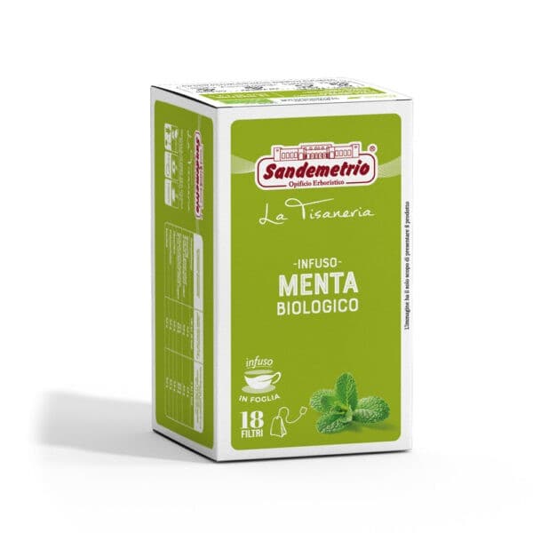 18 Filtro Monodose Infuso Erbe Menta Bio Sandemetr io, immagine 1
