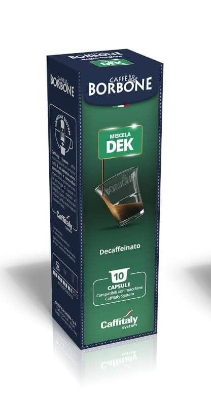 10 caps. Dek Borbone Caffitaly