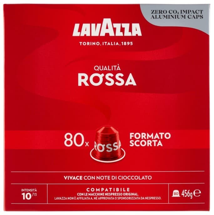 80 Lavazza Qualità Rossa Alluminio Nespresso, immagine 1
