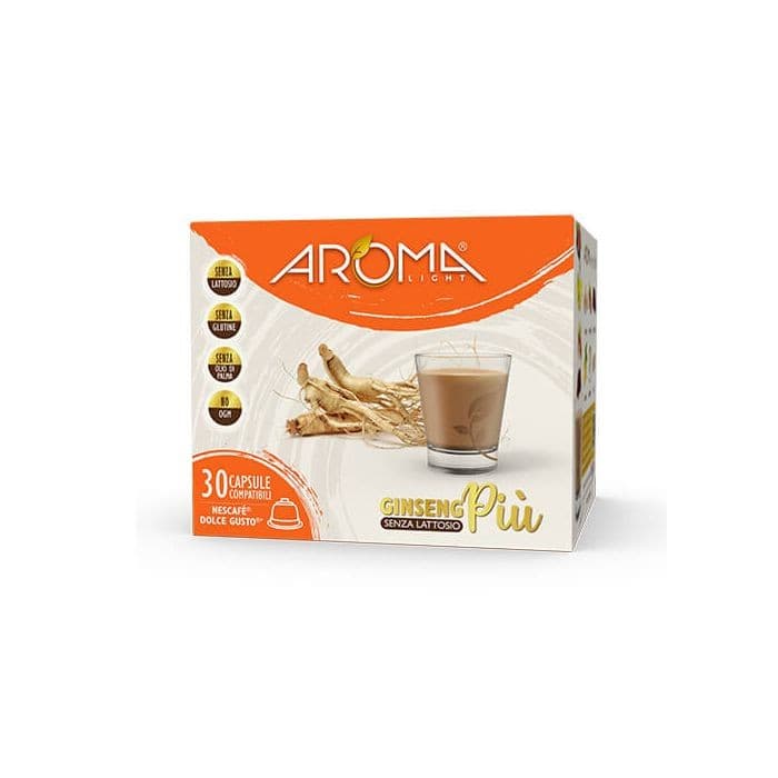 30 GinsengPiù Senza Lattosio Aroma Light Dolce Gus to, immagine 1