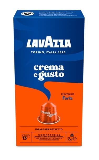 10 Lavazza Crema e Gusto Forte Alluminio Nespresso, immagine 1