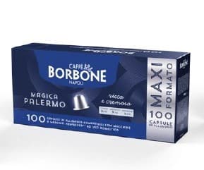 100 Palermo in alluminio Borbone Nespresso NB. (10 conf. da 10 caps.), immagine 1
