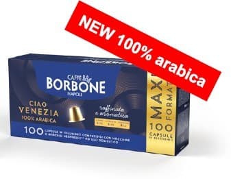 100 Venezia in alluminio Borbone Nespresso NB. (10 conf. da 10 caps.), immagine 1