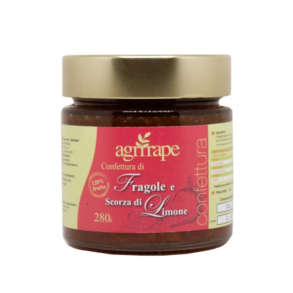 280g Confettura di Fragole Agrirape, immagine 1