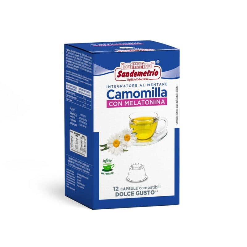 12 Camomilla con Melatonina Sandemetrio Dolce Gust o, immagine 1